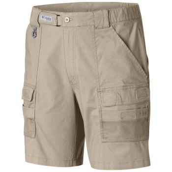 Columbia PFG Half Moon III, Pantalones Cortos Kaki Para Hombre | 074963-MNQ